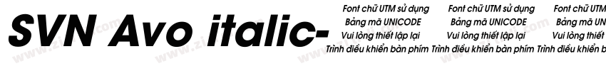 SVN Avo italic字体转换